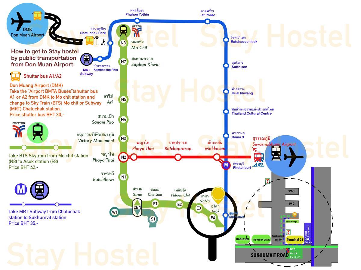 Stay Hostel Bangkok Eksteriør bilde